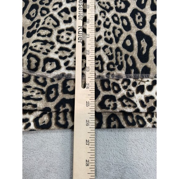 Umgee USA Womens Small Leopard Print Top Short sleeve 95% Polyester 5% Spandex - Picture 5 of 9